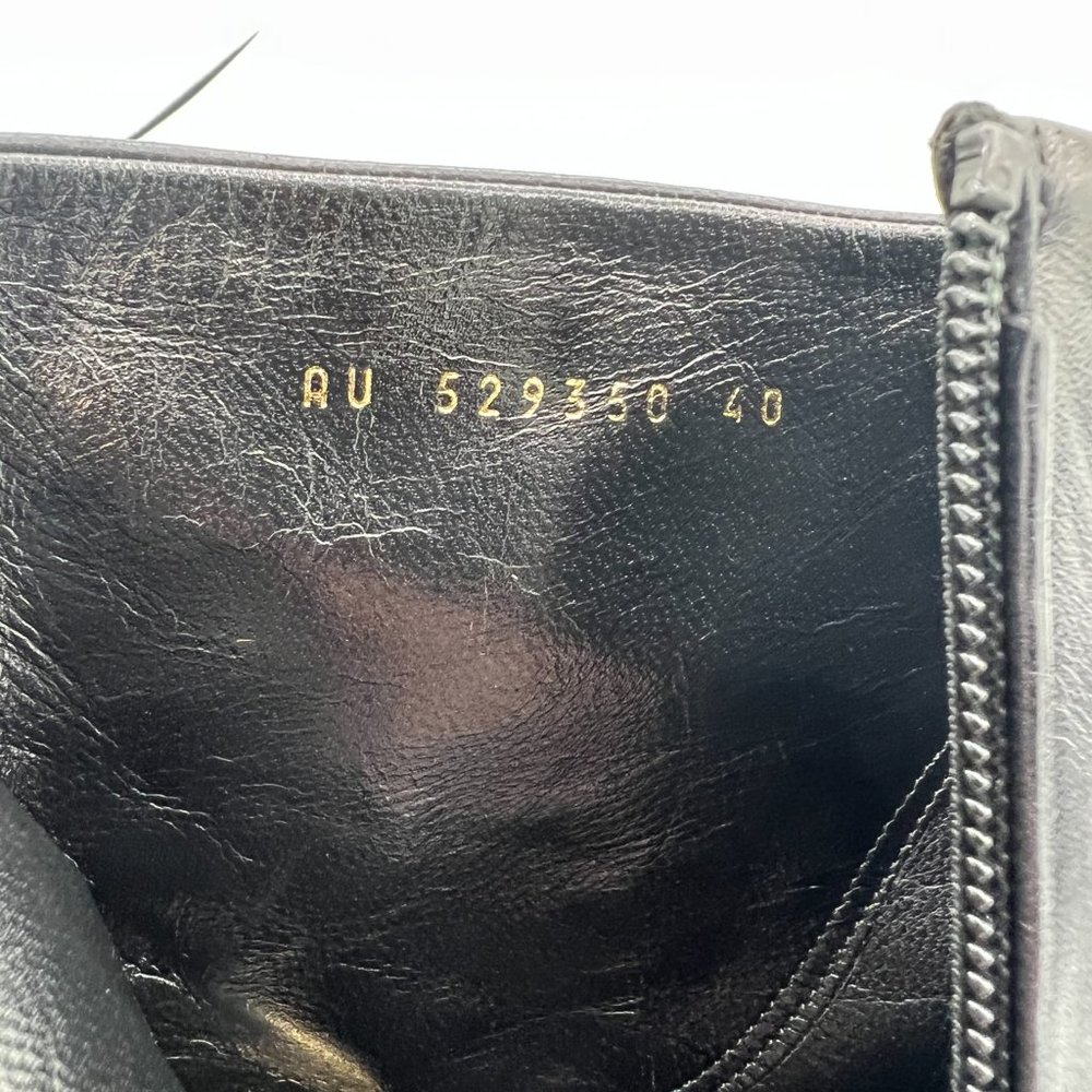 Saint Laurent YSL Lou Leather Ankle Boots Sz 40, Retail $1,190 New Without Box - Picture 7 of 13